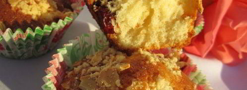 маффины с клюквой и миндальным штрейзелем. Шаг 12