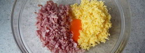 маффины с сыром и ветчиной из дрожжевого теста. Шаг 5