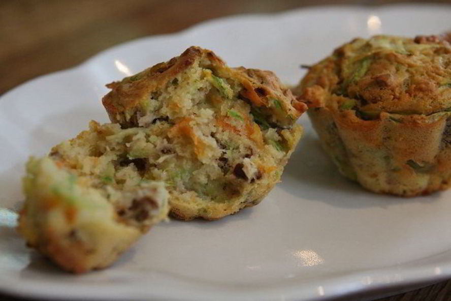 Рецепт маффинов с цукини, морковью и орехами пекан