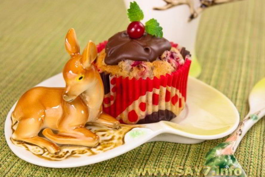 Рецепт маффинов с ягодой