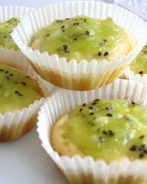 Маффины Весенние с киви и белым шоколадом