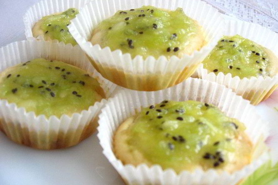 Рецепт маффинов весенних с киви и белым шоколадом