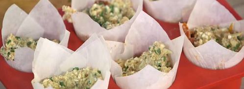 миндально-творожные маффины со шнитт-луком. Шаг 8