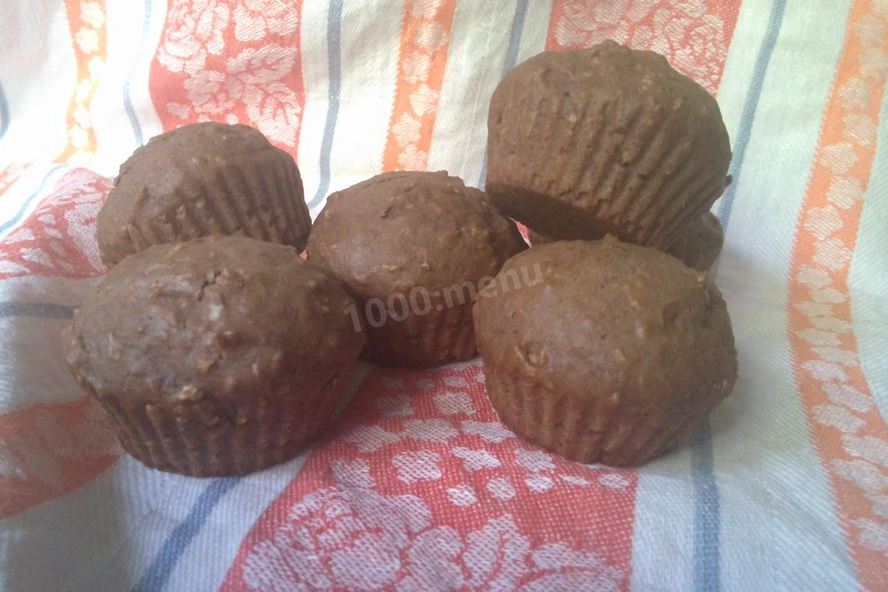 Рецепт шоколадных маффинов с кокосом