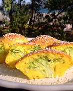 Творожно-сырные маффины с брокколи