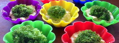 творожно-сырные маффины с брокколи. Шаг 5