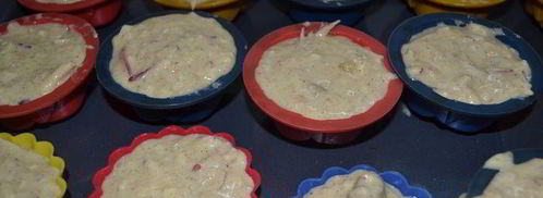 яблочные маффины с халвой и корицей. Шаг 6