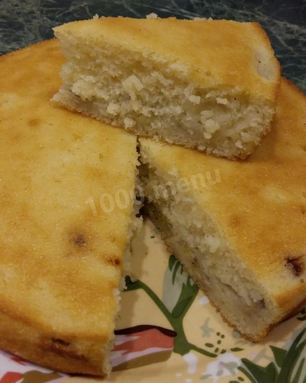 Банановый пирог манник