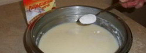 диетический манник на кефире. Шаг 2