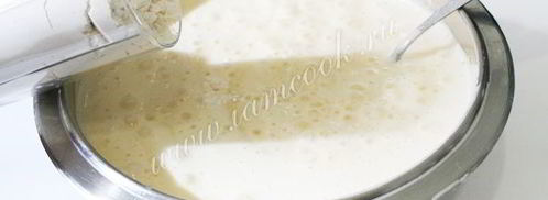 манник на кефире с мукой в мультиварке. Шаг 7