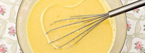 манник на воде с яйцами. Шаг 5