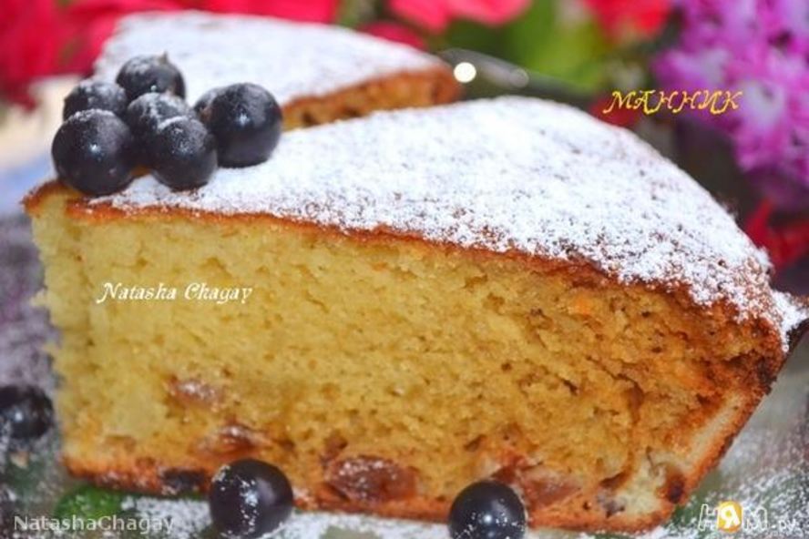 Рецепт манника с изюмом