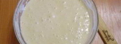 манник с яблоками на кефире. Шаг 6