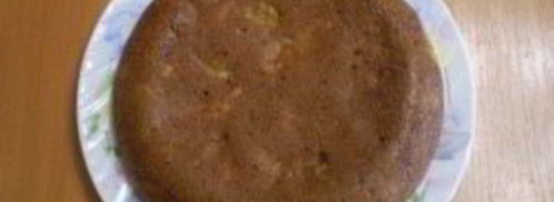 манник с яблоками на кефире. Шаг 10