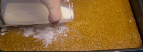 мокрый манник на кефире. Шаг 11