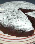 Постный шоколадный манник с вяленой клюквой