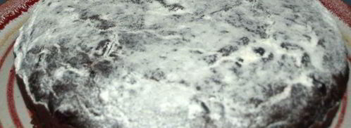 постный шоколадный манник с вяленой клюквой. Шаг 8