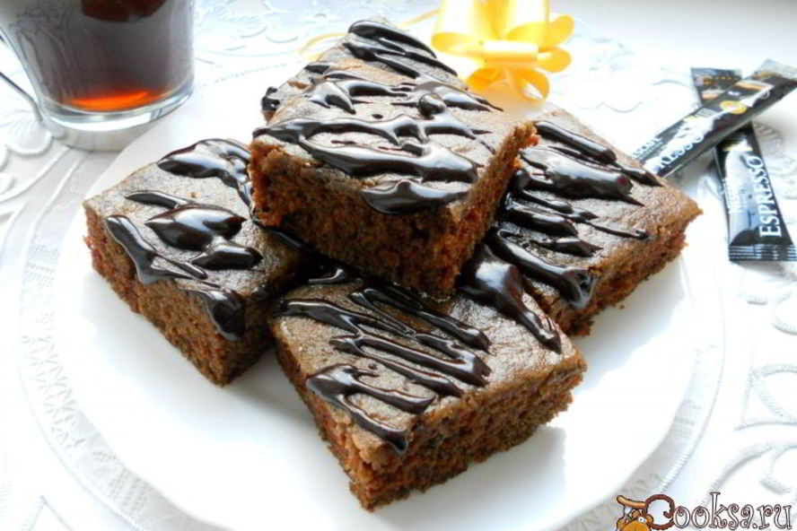 Рецепт постного шоколадного манника