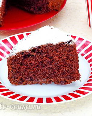 Шоколадный манник на сметане