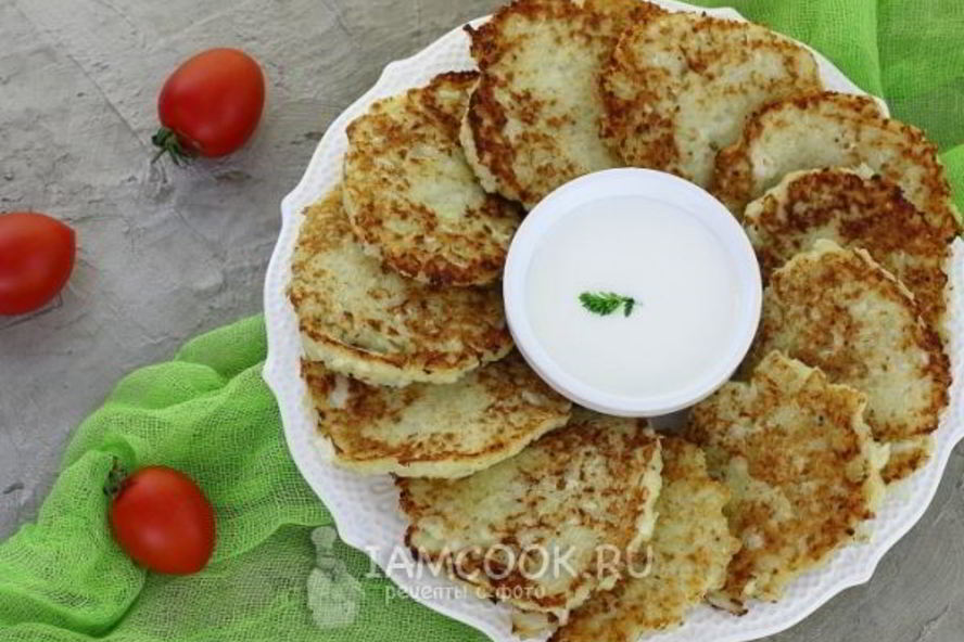 Рецепт капустных оладий из сырой капусты