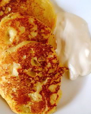 Кукурузные оладьи