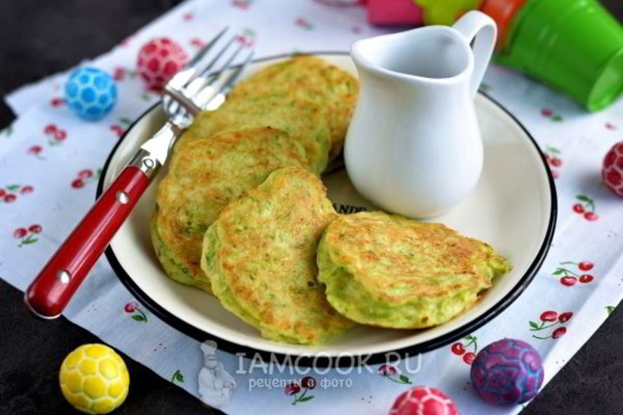 Рецепт оладушек из кабачков для детей
