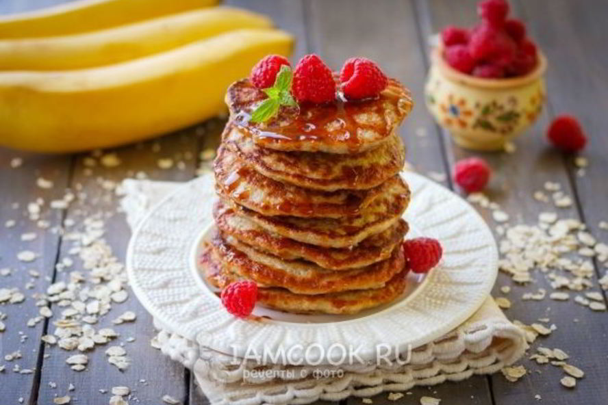 Рецепт оладий из бананов и яиц