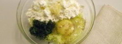 оладьи из кабачков с творогом. Шаг 2