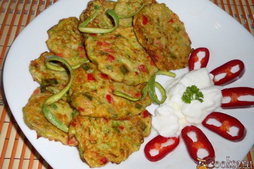 Рецепт оладий из кабачков