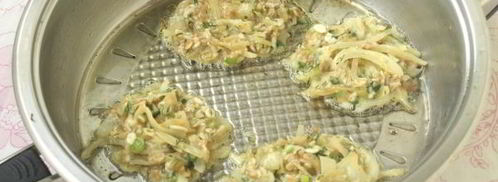 оладьи из капусты с овсяными хлопьями. Шаг 8