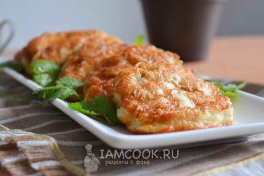 Рецепт оладий из куриного филе с крахмалом и кефиром