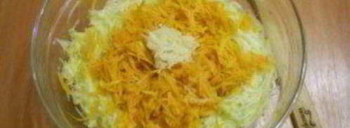 оладьи из тыквы и кабачков. Шаг 2