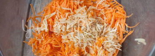 оладьи из тыквы и яблок. Шаг 2