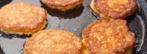 оладьи из тыквы с сыром. Шаг 6