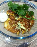 Оладьи кефирные кабачковые