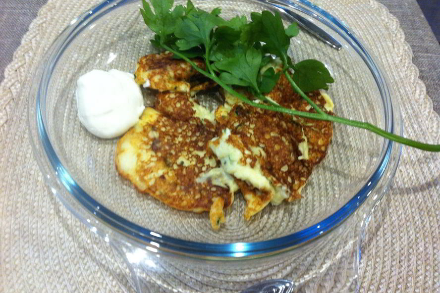 Рецепт оладий кефирных кабачковых