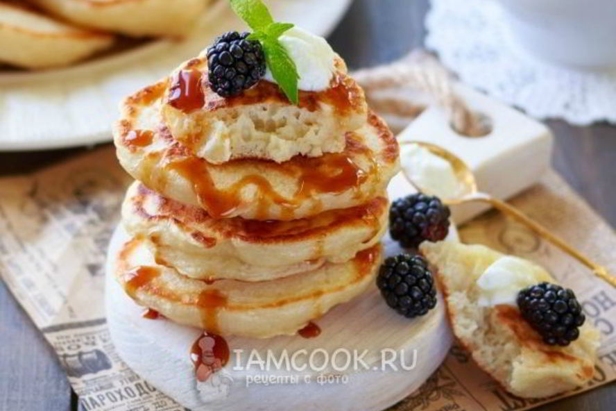 Рецепт оладий на воде с яйцами