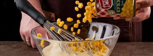 оладьи с кукурузой и запеченным перцем. Шаг 6