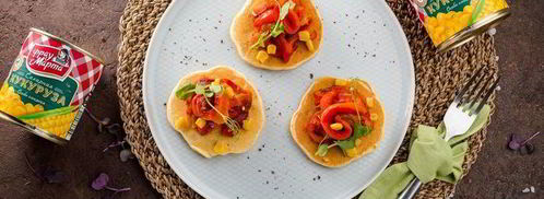 оладьи с кукурузой и запеченным перцем. Шаг 8