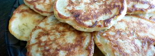 оладьи с сыром, укропом и вялеными томатами. Шаг 6