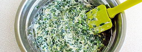 оладьи с зеленым луком. Шаг 4