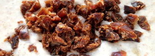 постные оладушки с финиками и бананами. Шаг 12