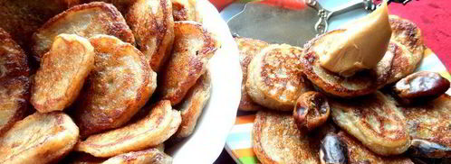 постные оладушки с финиками и бананами. Шаг 19