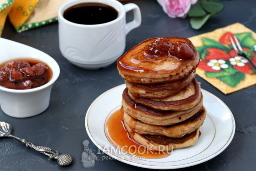 Рецепт пышных оладий на кефире без дрожжей