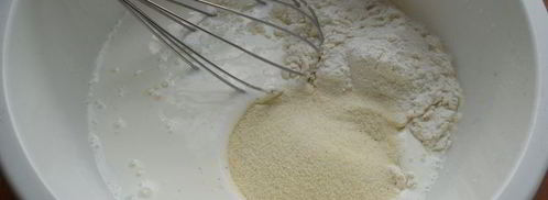 пышные оладьи на манной крупе. Шаг 2