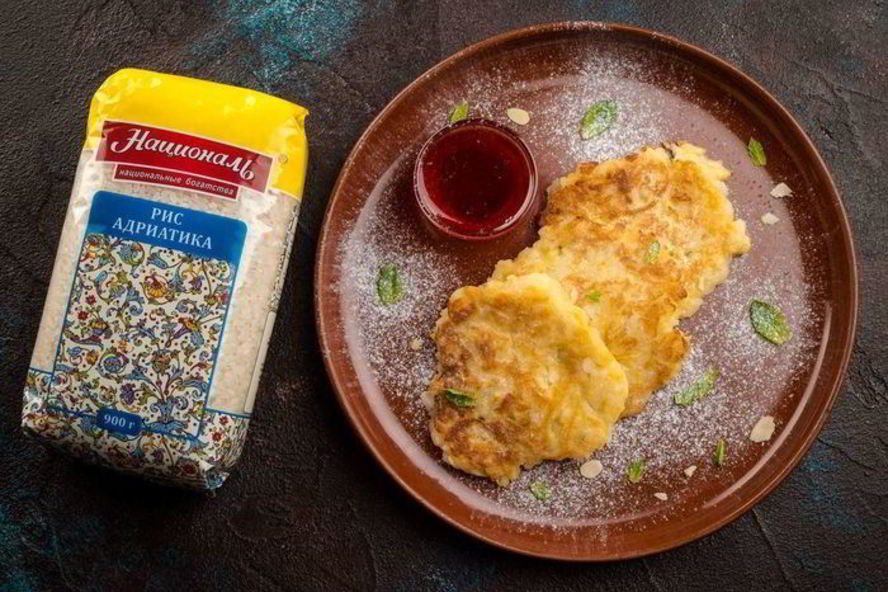 Рецепт рисова-яблочных оладьи