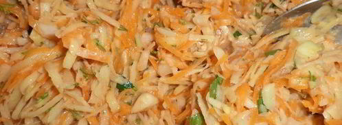 румяные картофельно-тыквенные оладьи. Шаг 4