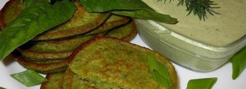 шпинатные оладьи с брынзой. Шаг 10