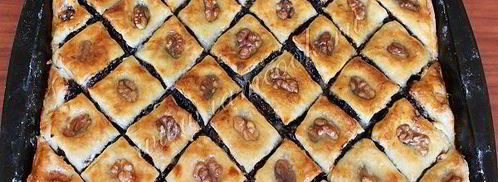 пахлава из слоеного теста. Шаг 12