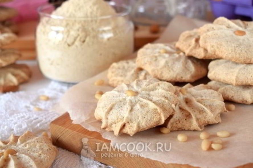 Рецепт белково-орехового печенья с кедровой мукой